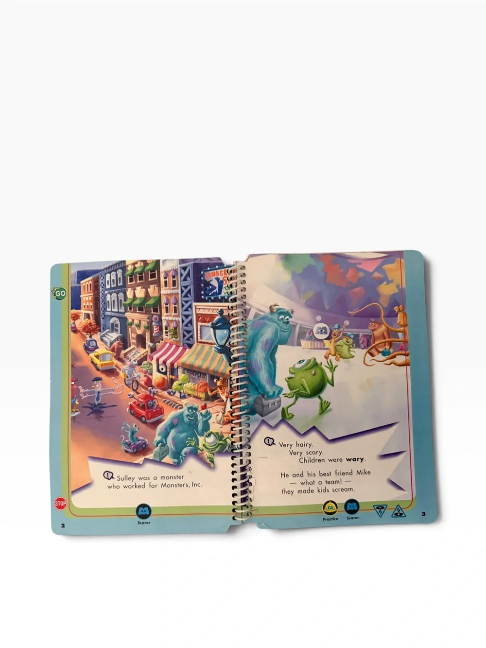 Disney Pixar's Monsters, Inc. Grades 1-3 LeapPad Book & Cartridge set
